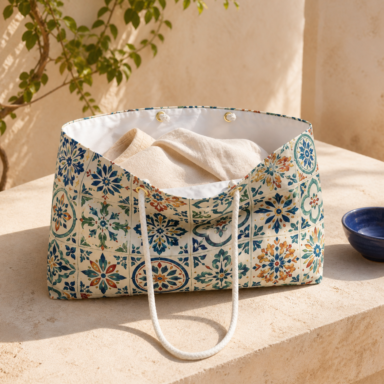 Costa Brava Boho Tile Weekender Bag