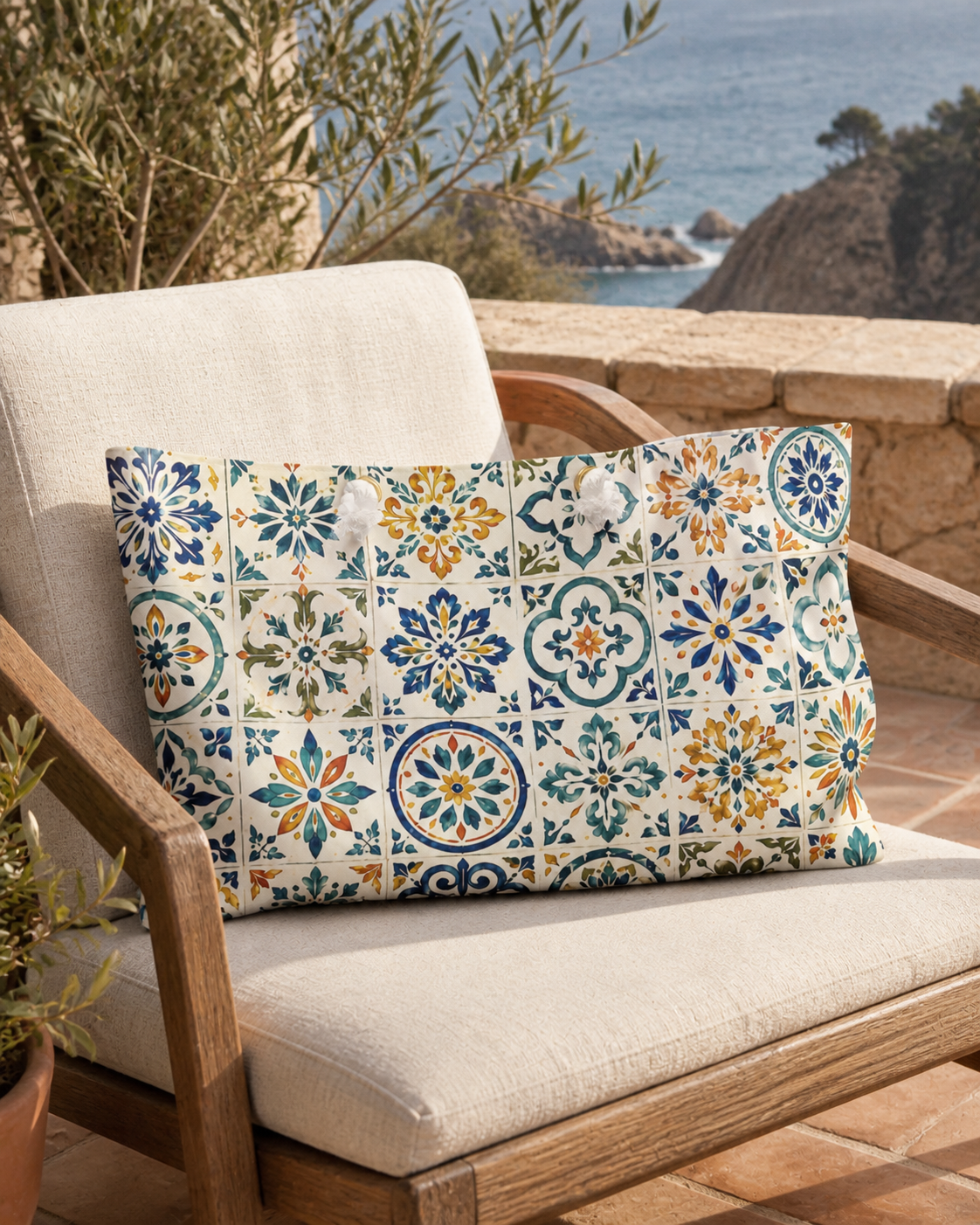 Costa Brava Boho Tile Weekender Bag