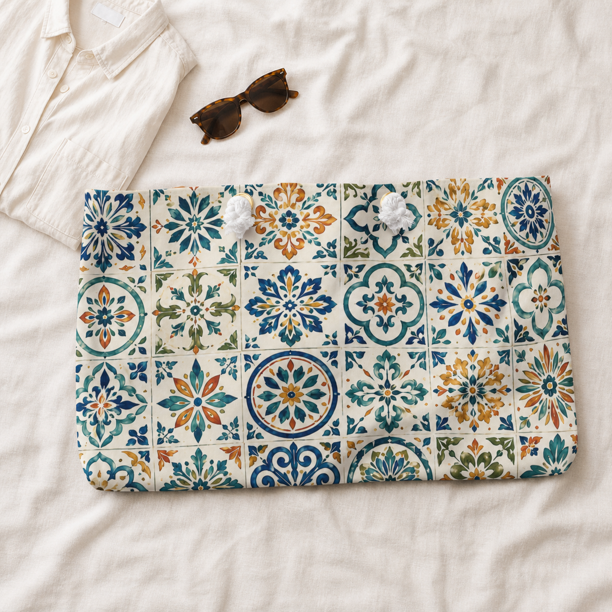 Costa Brava Boho Tile Weekender Bag