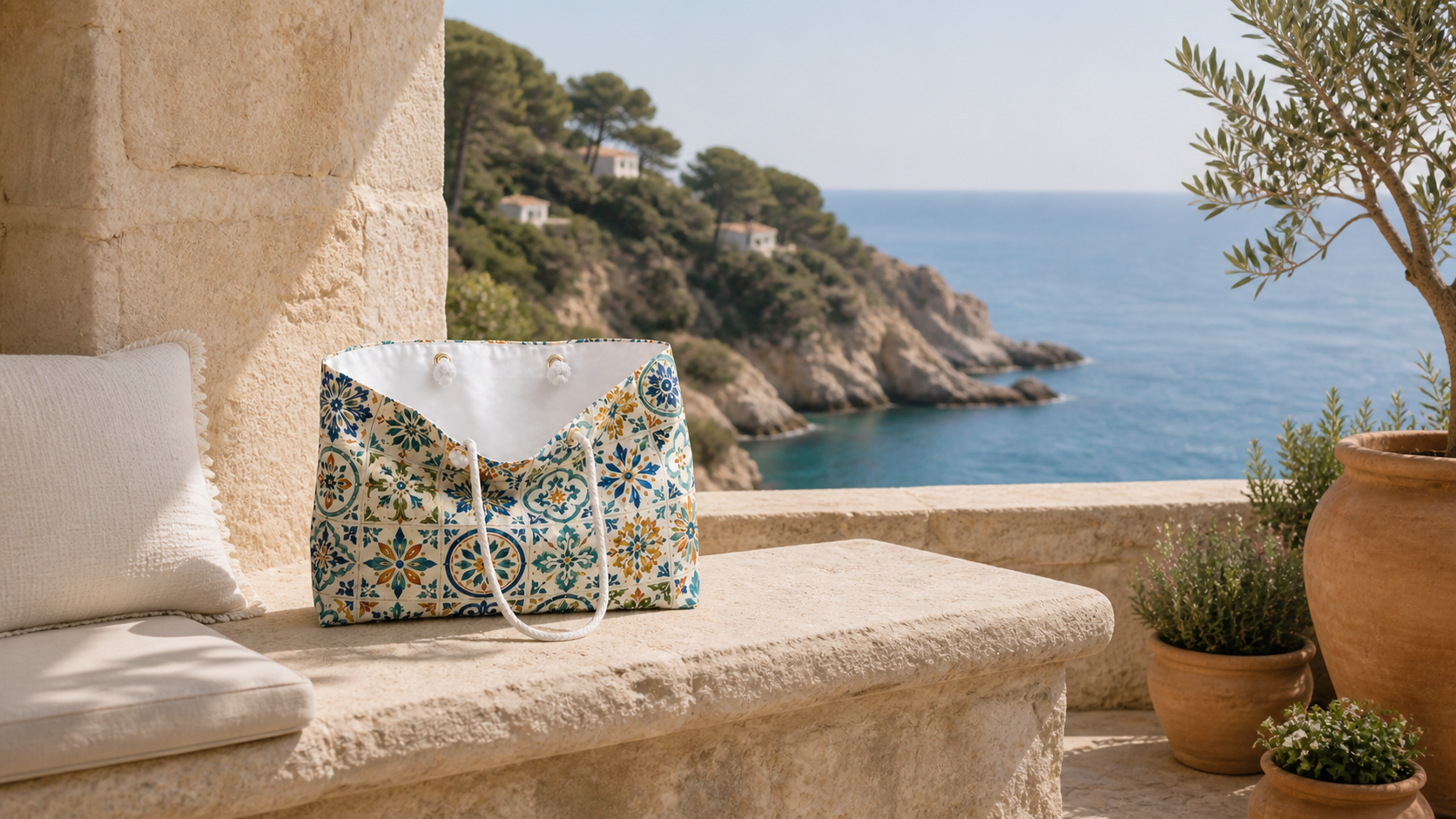 Costa Brava Boho Tile Weekender Bag