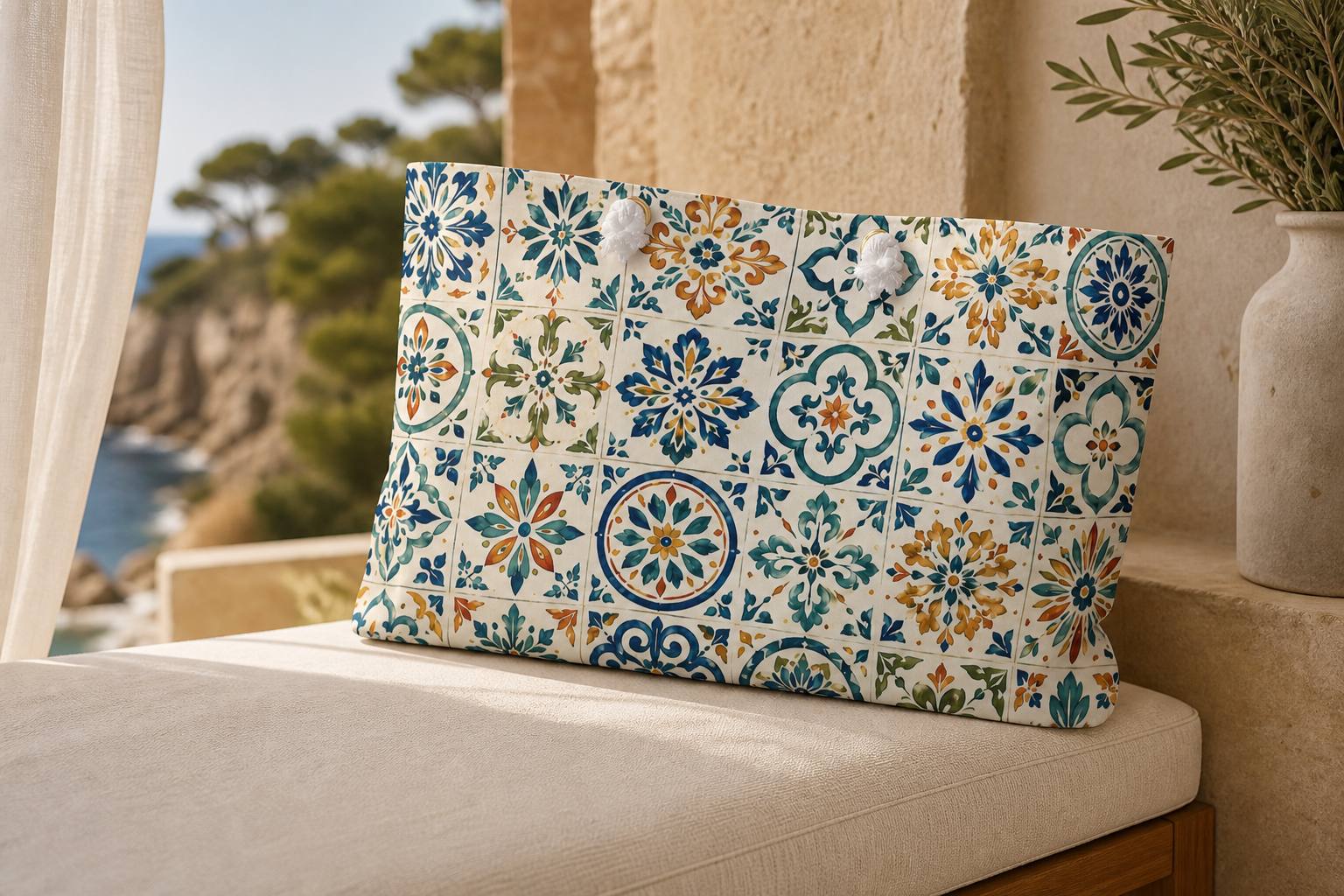 Costa Brava Boho Tile Weekender Bag