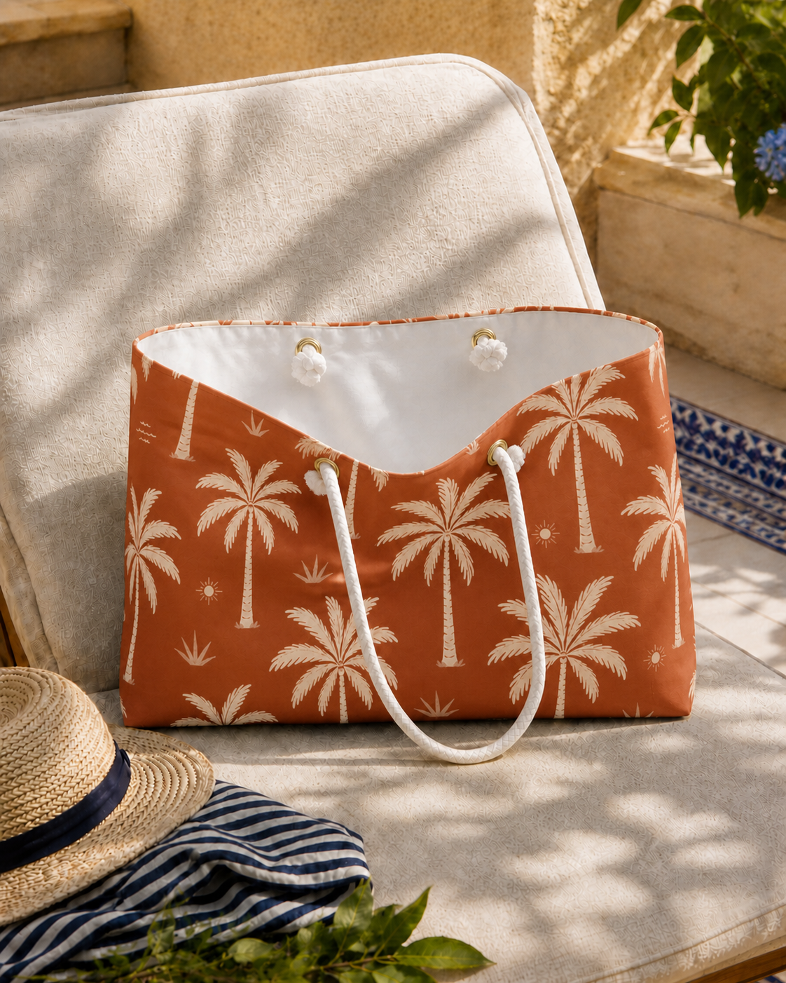 Terracotta Palm Weekender Bag