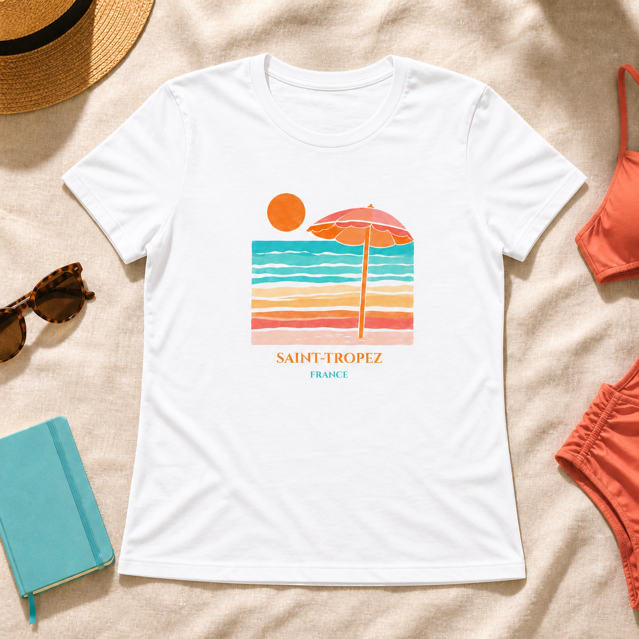 Saint-Tropez Beach Graphic Tee