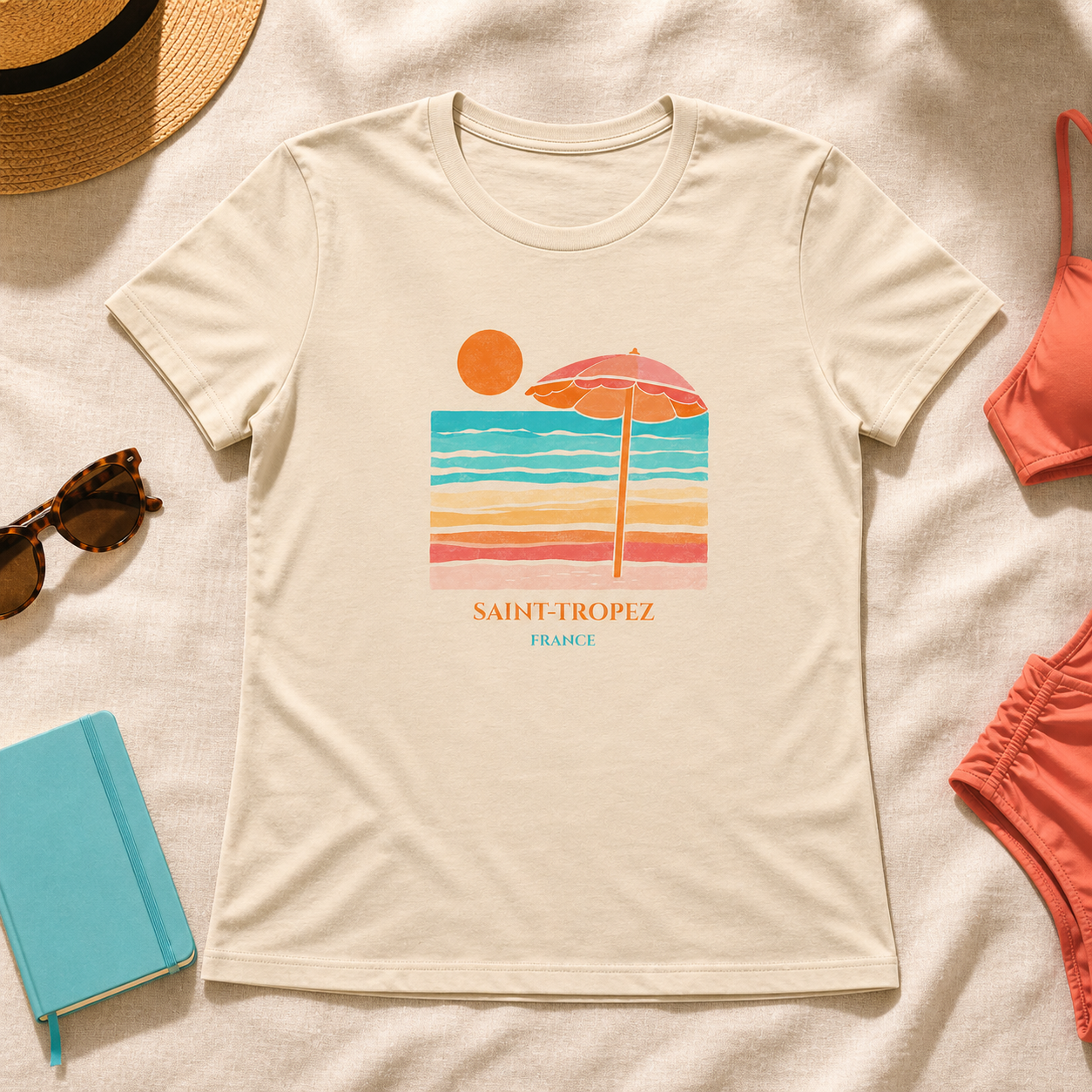Saint-Tropez Beach Graphic Tee