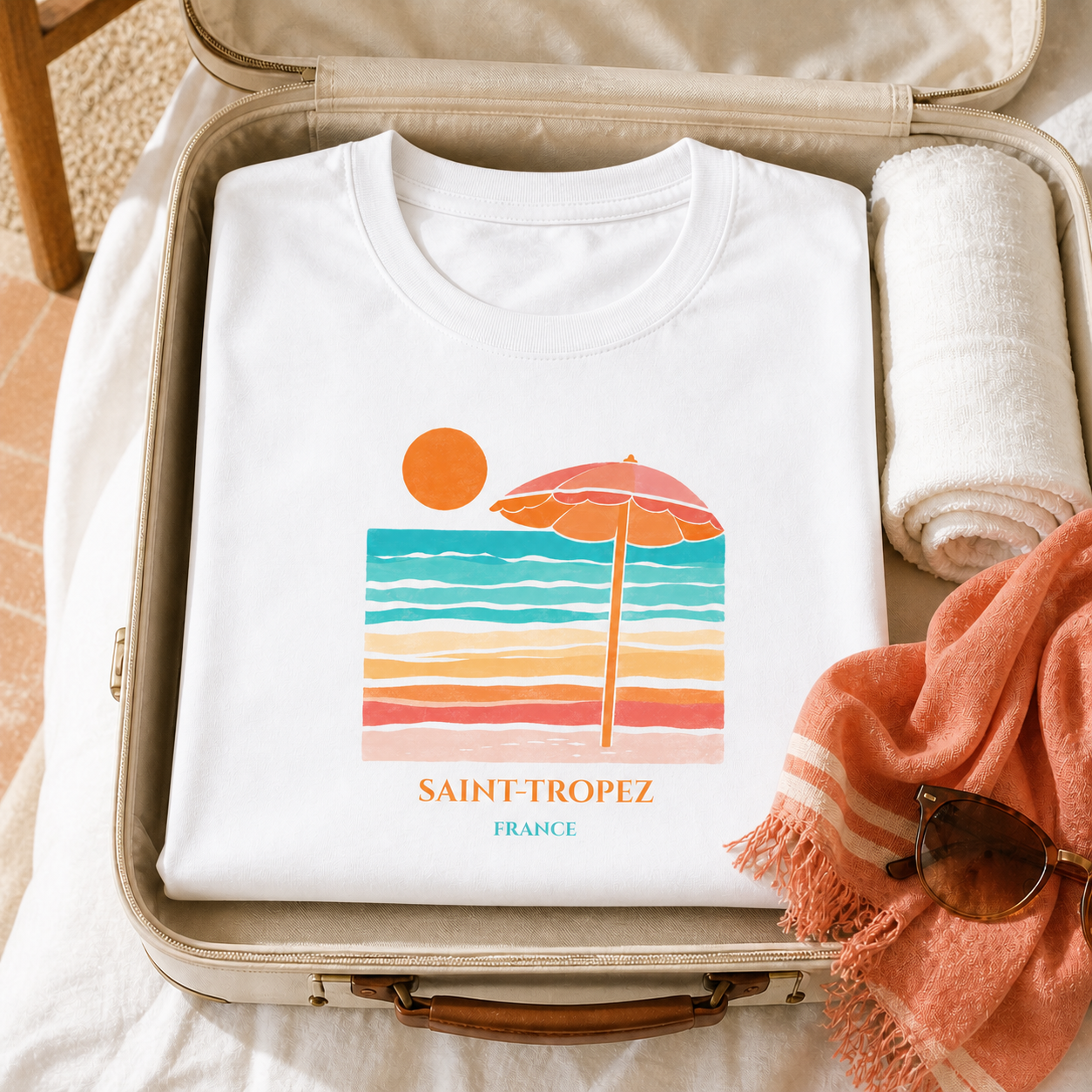 Saint-Tropez Beach Graphic Tee