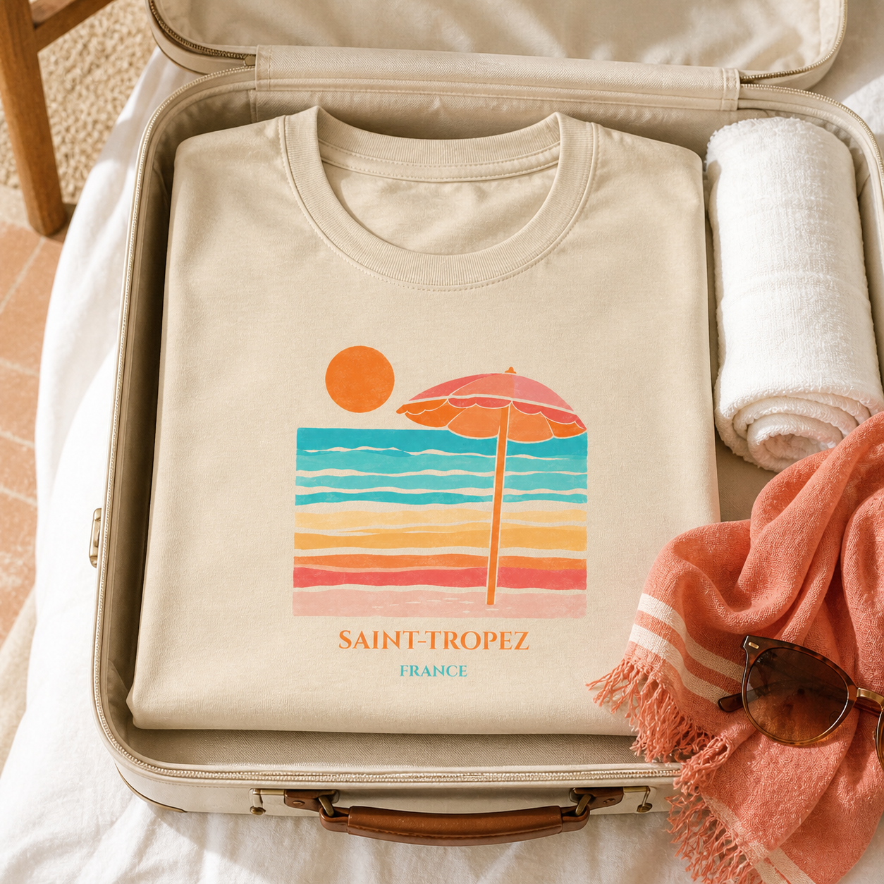 Saint-Tropez Beach Graphic Tee