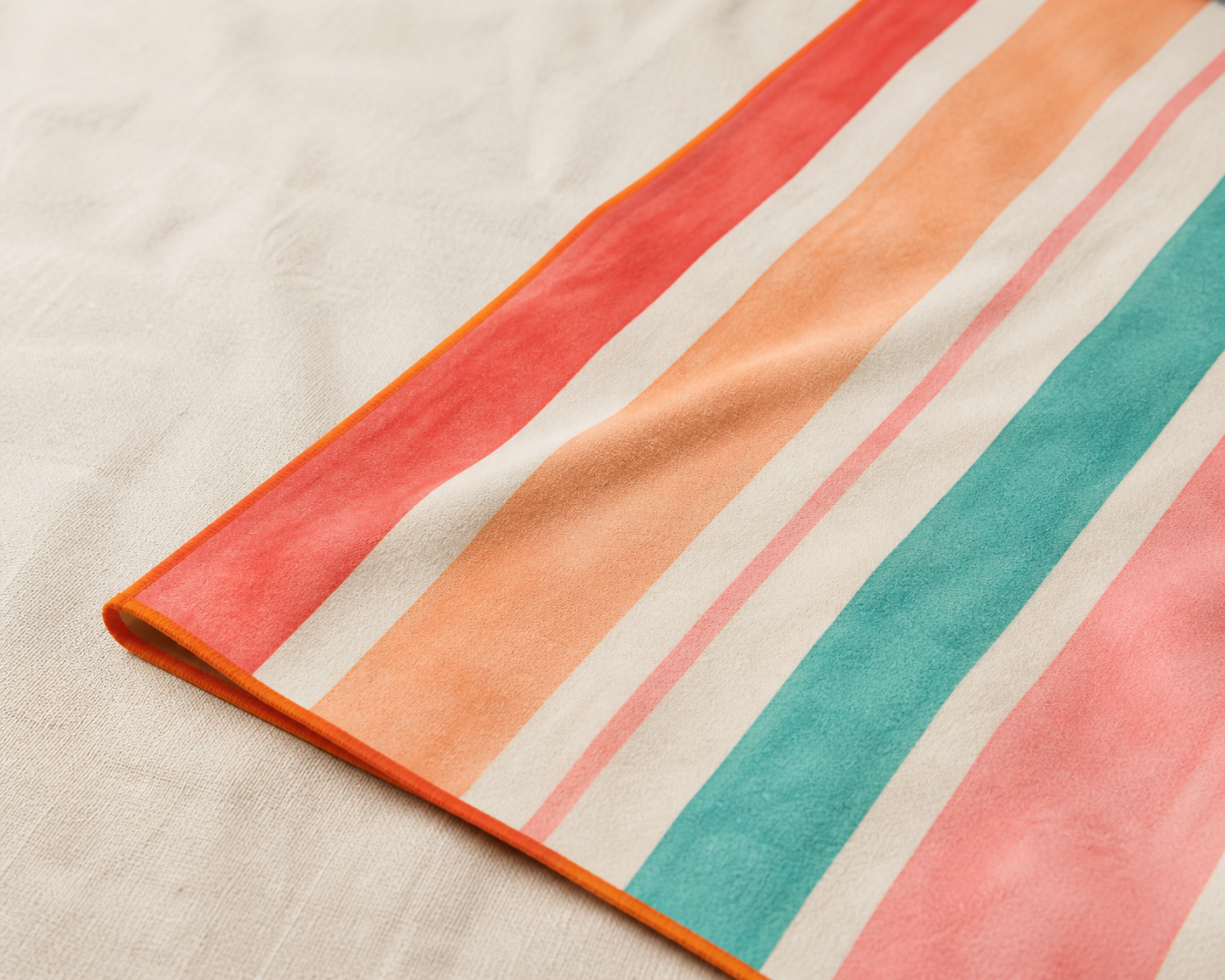 Saint-Tropez Striped Retro Beach Towel