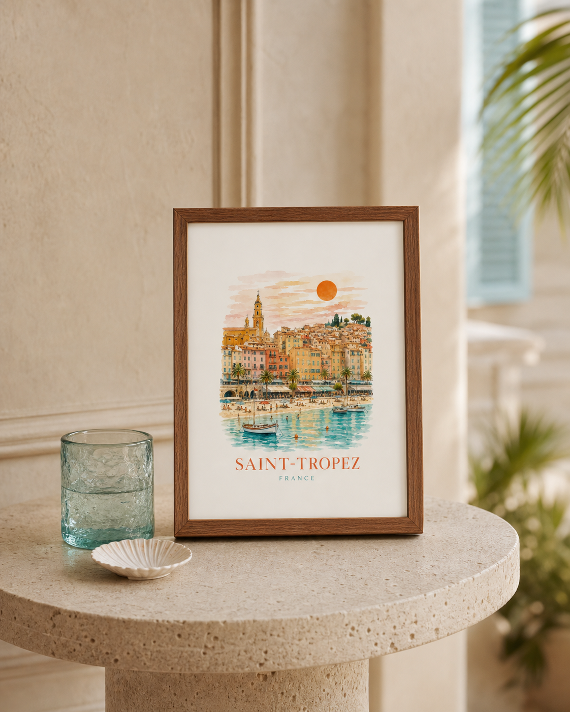 Saint-Tropez French Riviera Travel Print