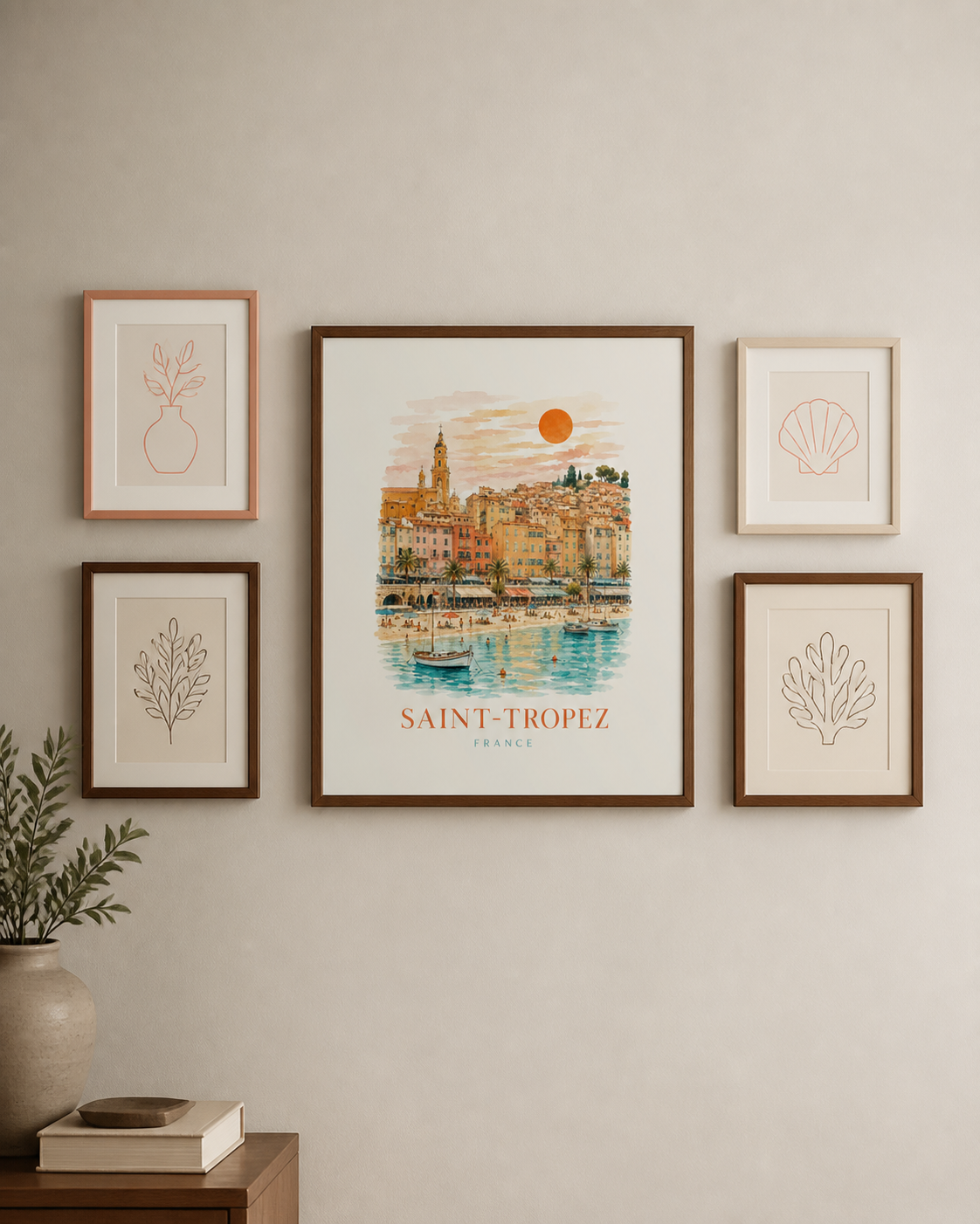 Saint-Tropez French Riviera Travel Print