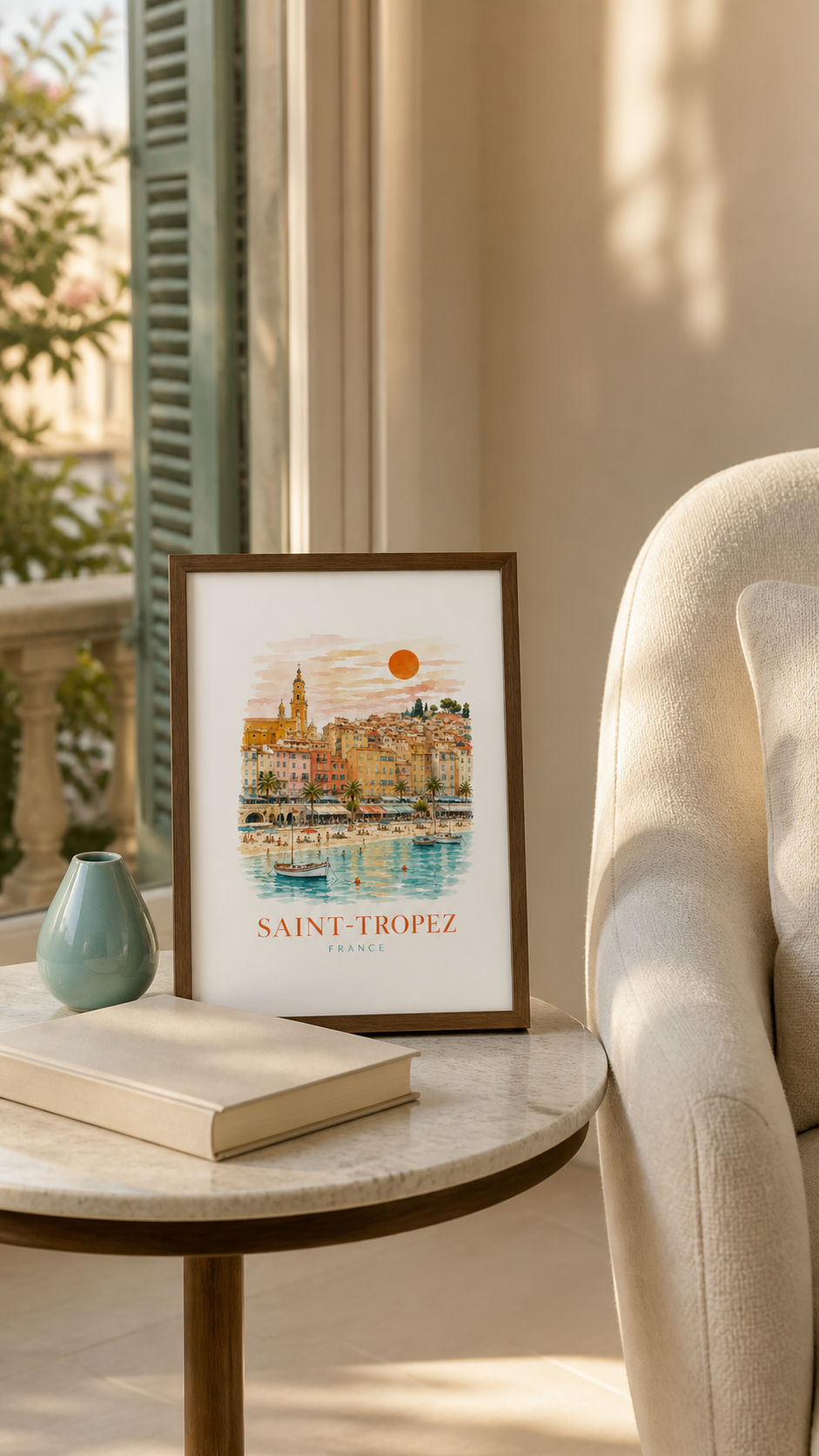 Saint-Tropez French Riviera Travel Print