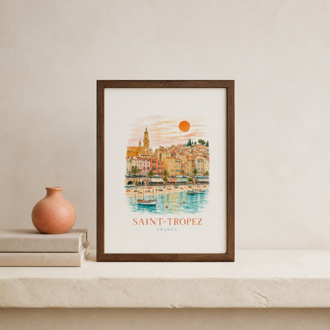 Saint-Tropez French Riviera Travel Print