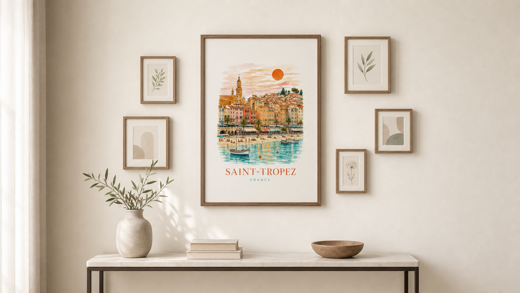 Saint-Tropez French Riviera Travel Print