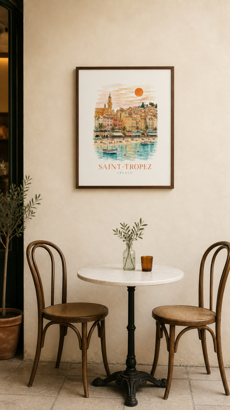 Saint-Tropez French Riviera Travel Print