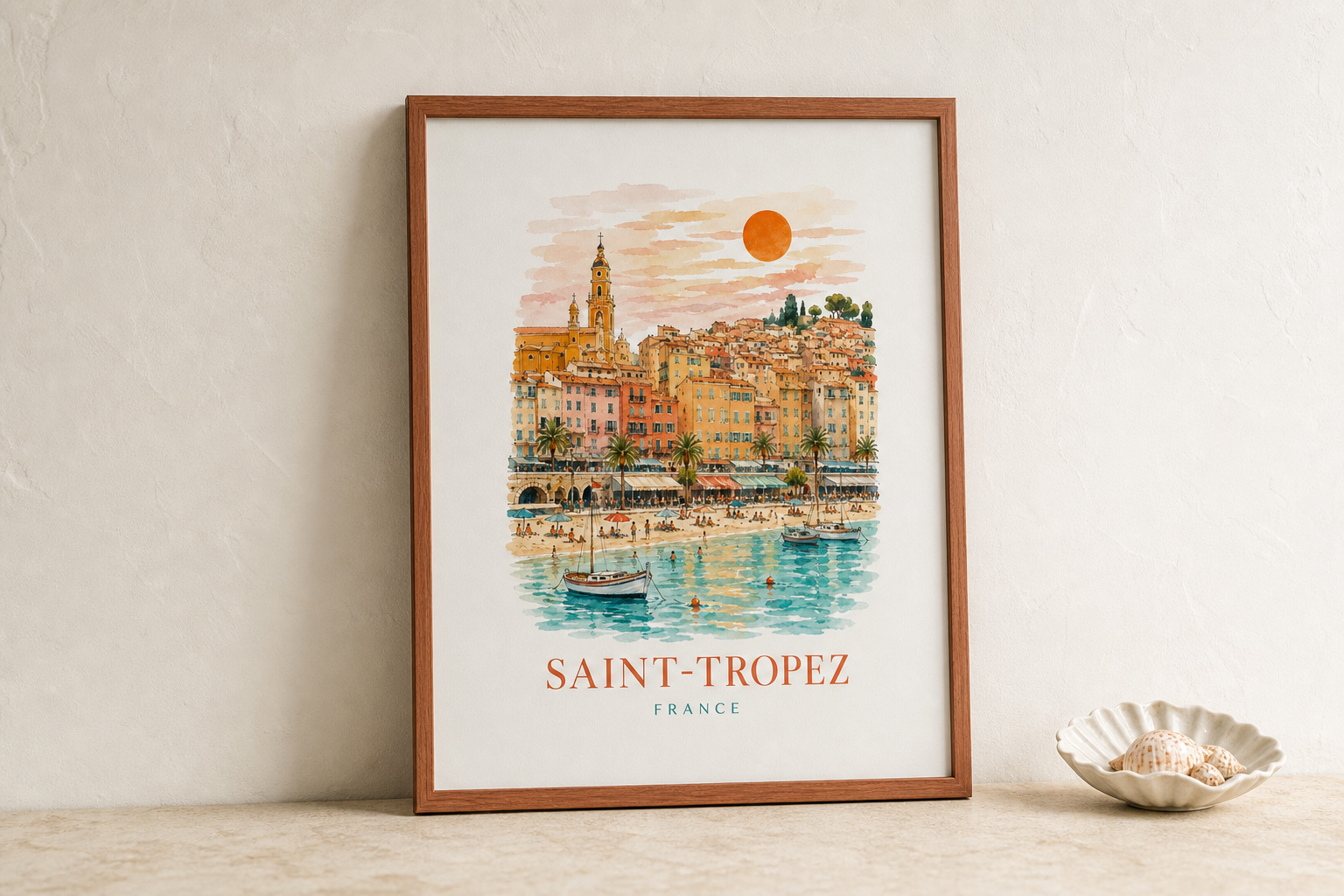 Saint-Tropez French Riviera Travel Print