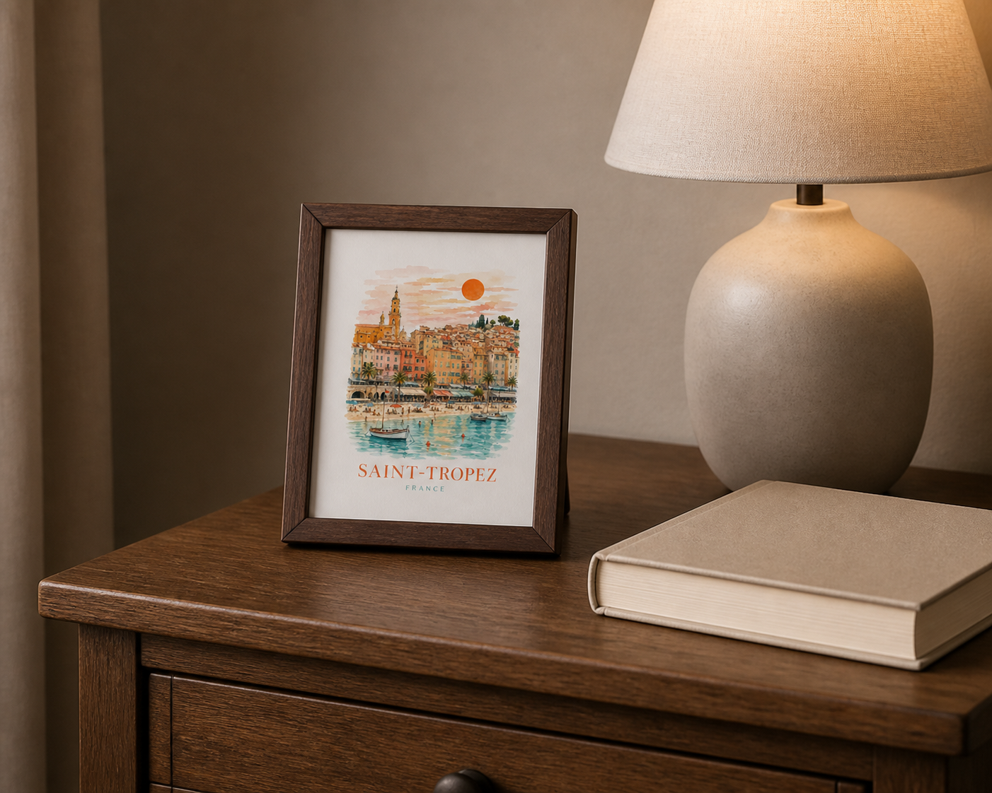 Saint-Tropez French Riviera Travel Print
