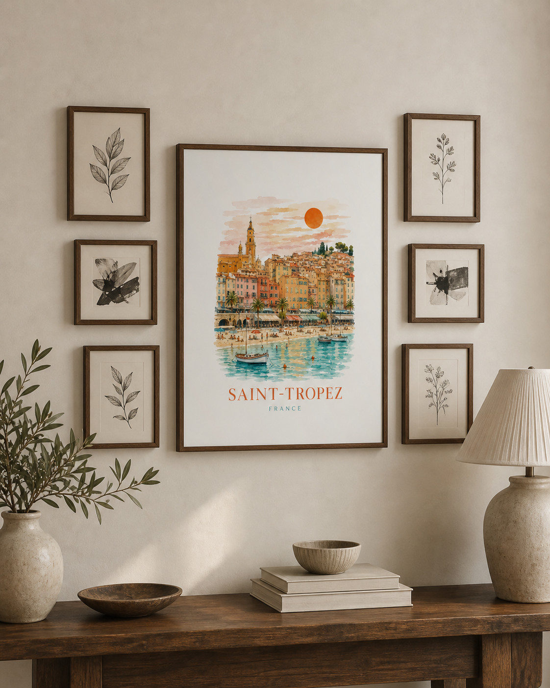 Saint-Tropez French Riviera Travel Print