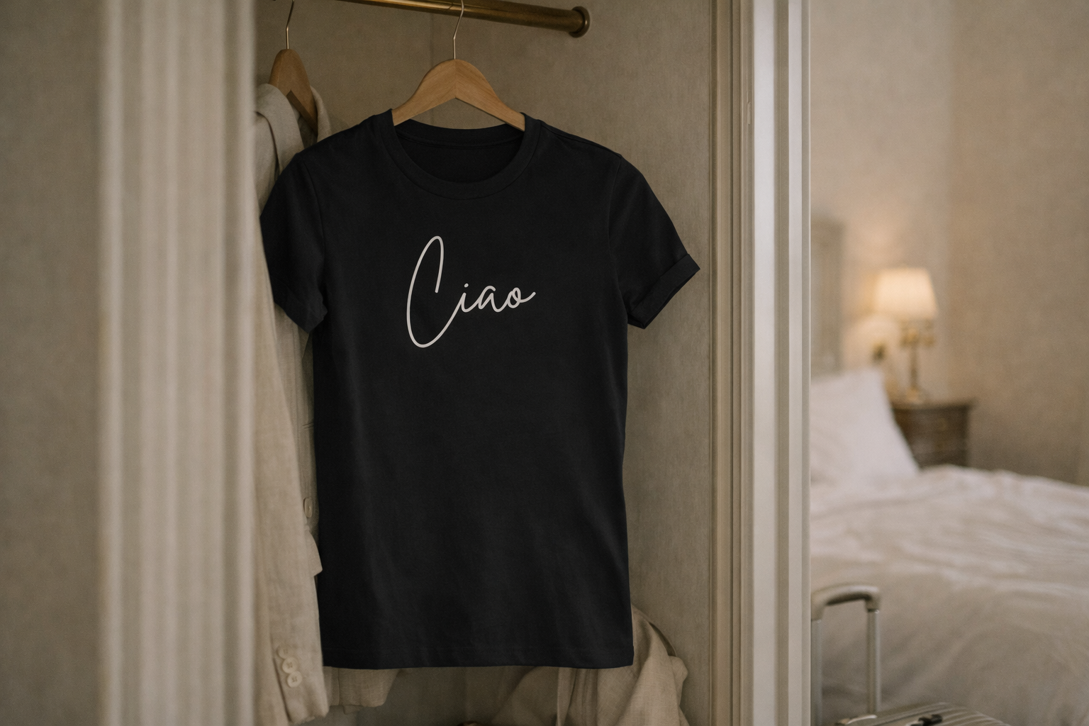 "Ciao" Script Italian Luxury Tee Shirt