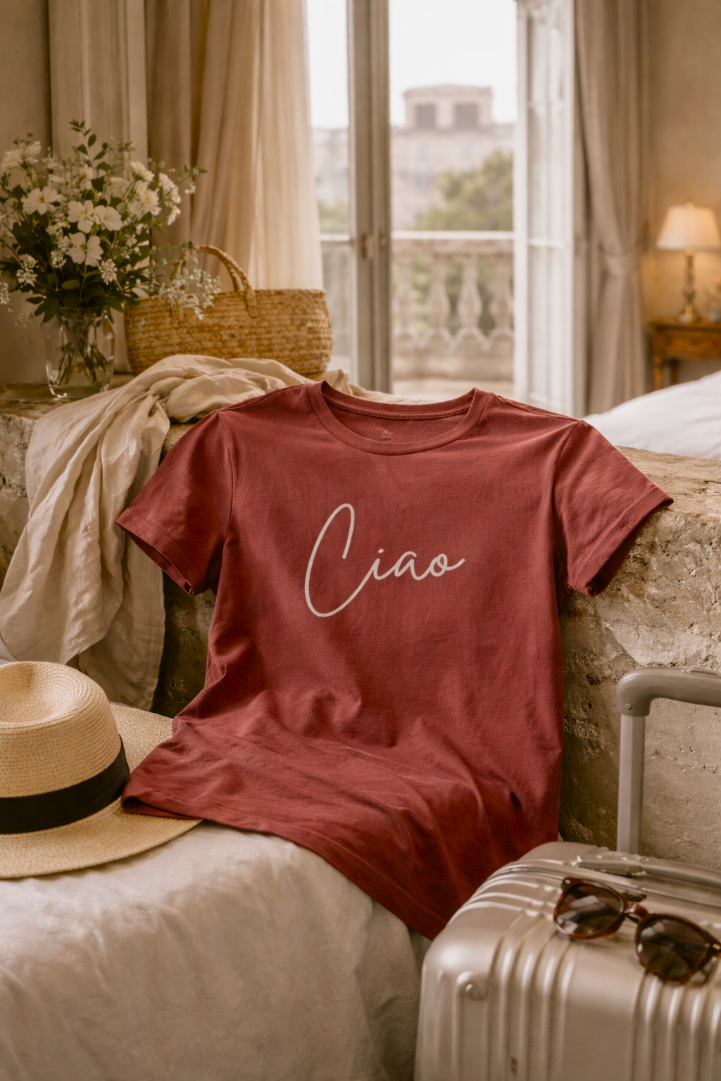 "Ciao" Script Italian Luxury Tee Shirt