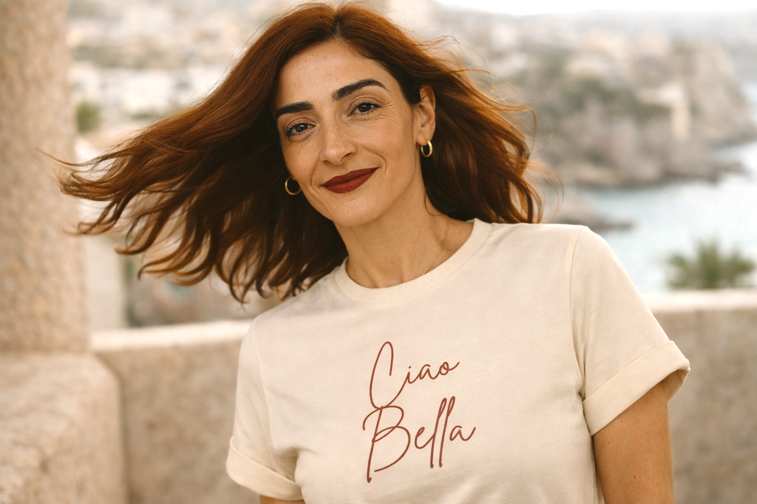 "Ciao Bella" Script Italian Luxury Tee
