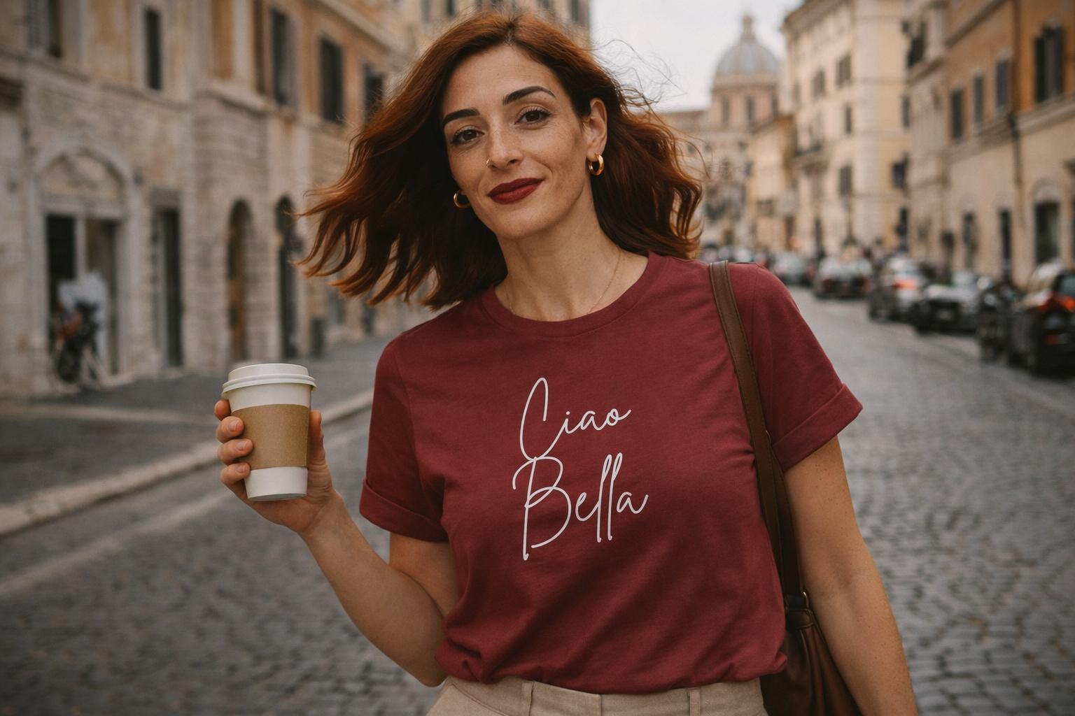 "Ciao Bella" Script Italian Luxury Tee