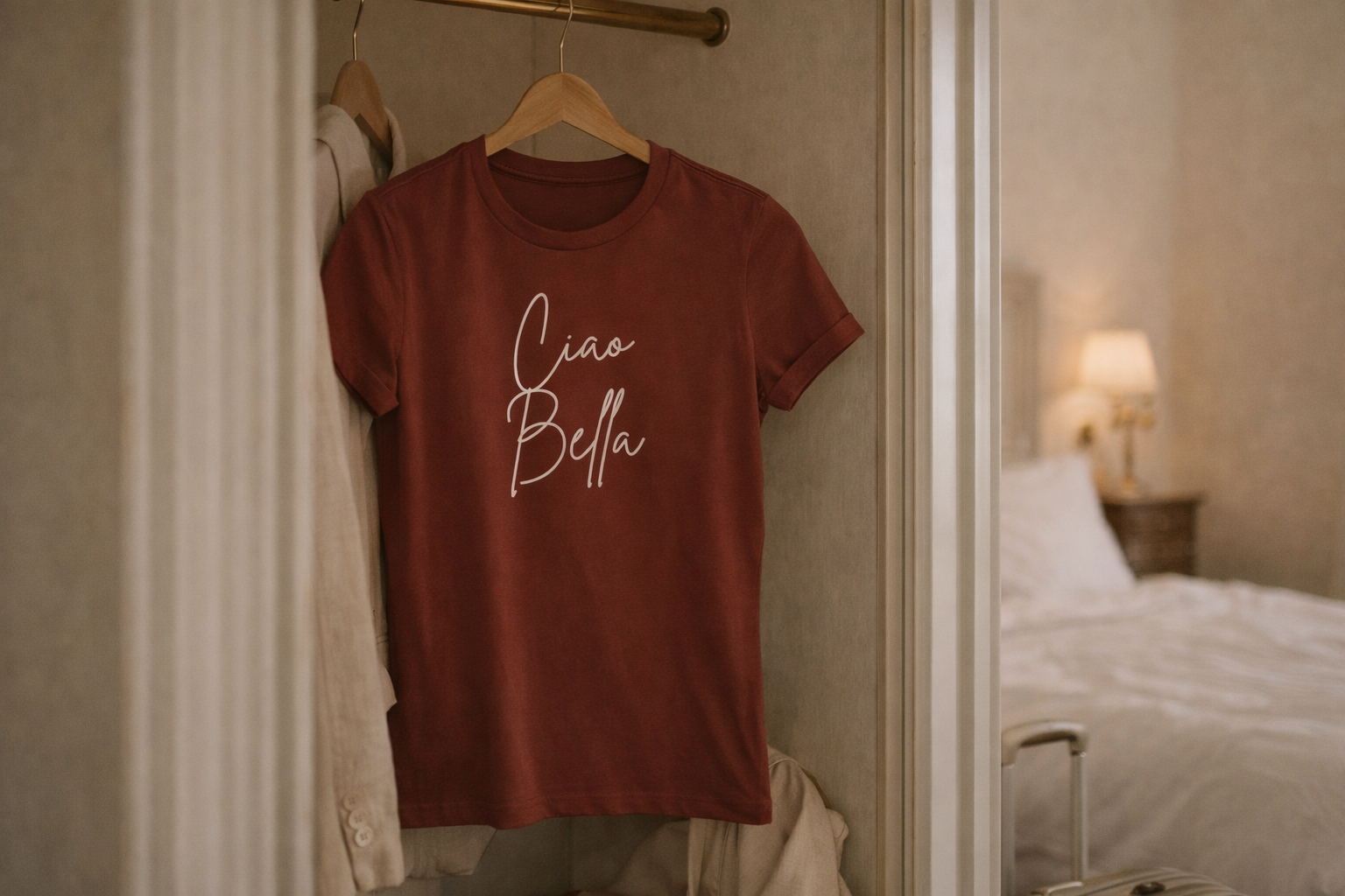 "Ciao Bella" Script Italian Luxury Tee