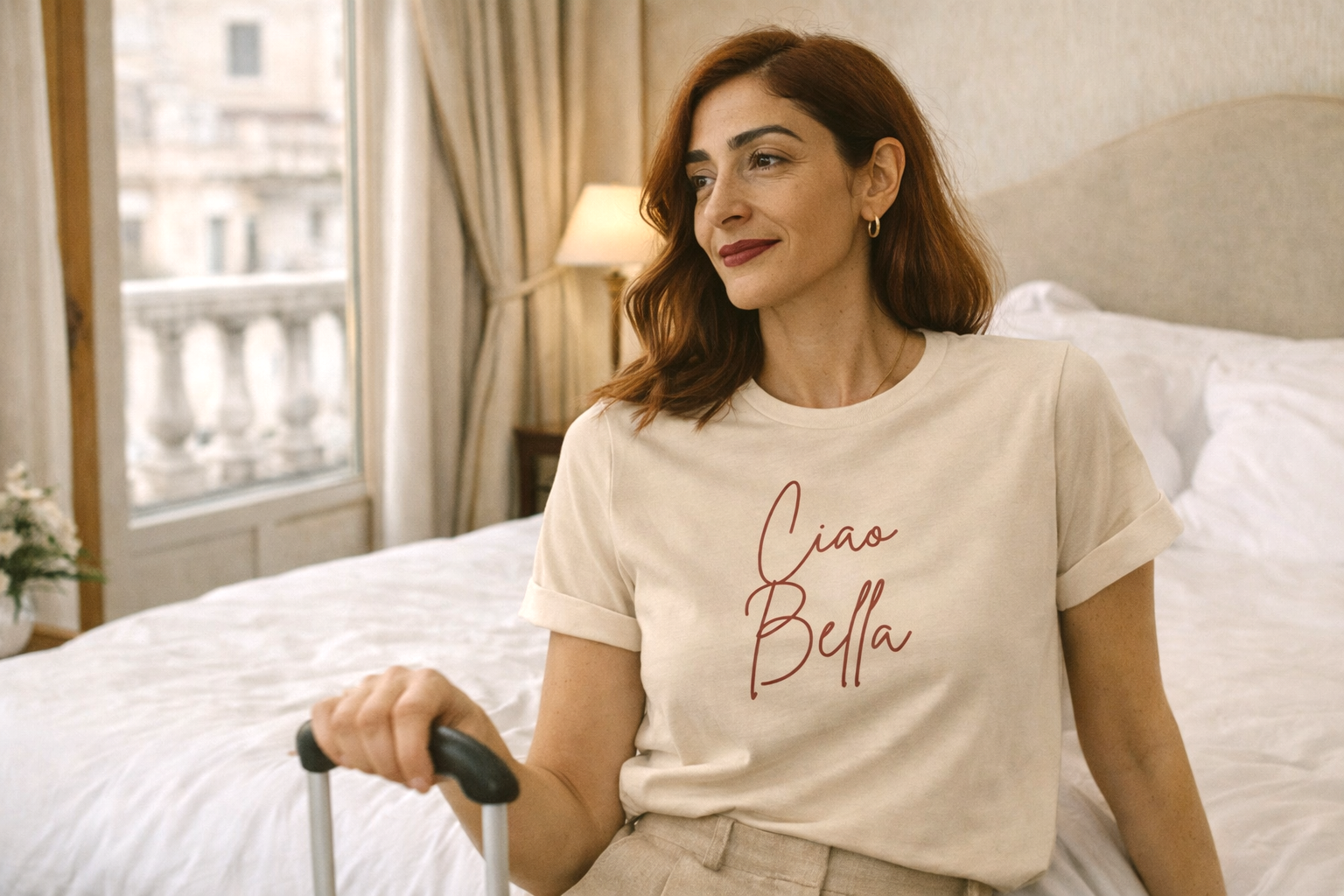 "Ciao Bella" Script Italian Luxury Tee