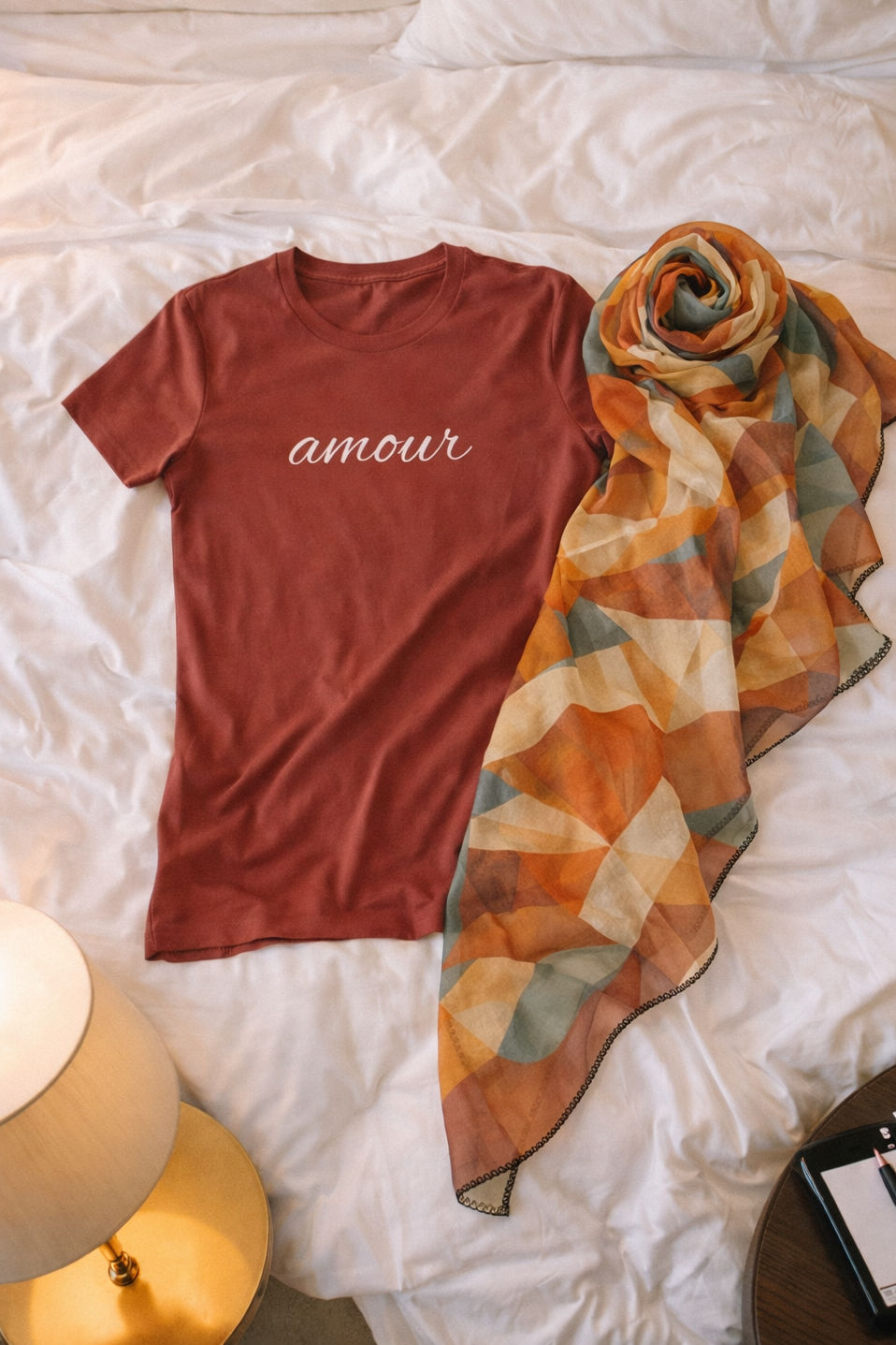 "Amour" Script French Luxury Travel Tee