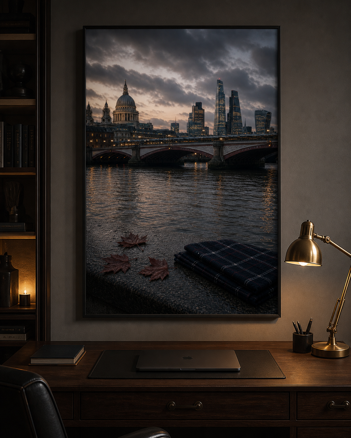 Autumn on the Thames London Art Print