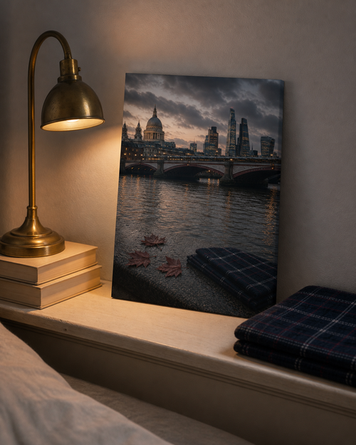 Autumn on the Thames London Art Print