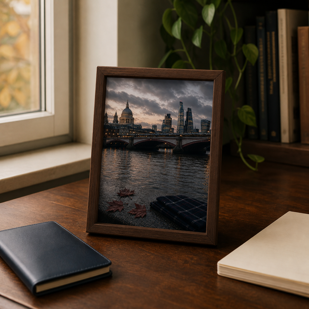 Autumn on the Thames London Art Print