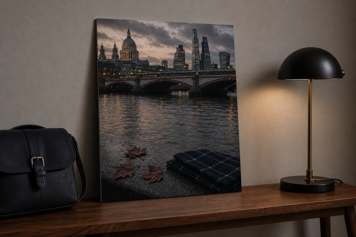 Autumn on the Thames London Art Print