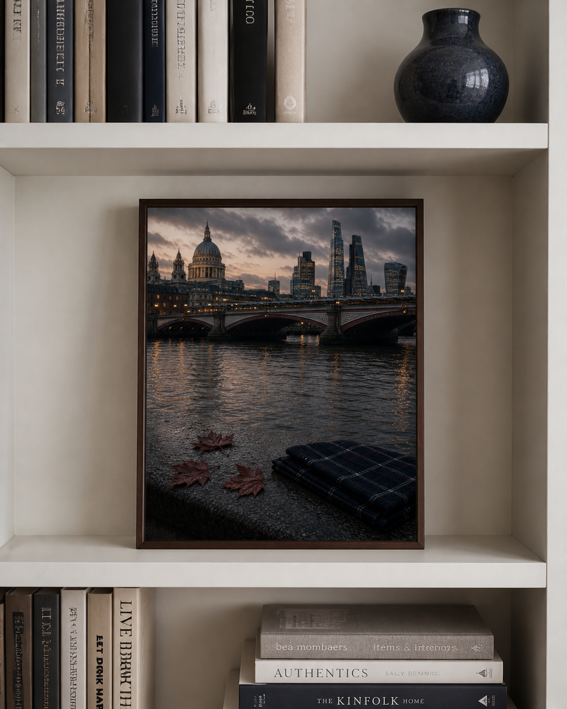 Autumn on the Thames London Art Print