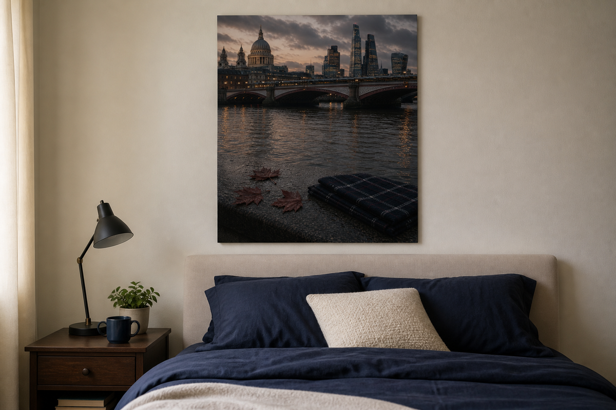 Autumn on the Thames London Art Print