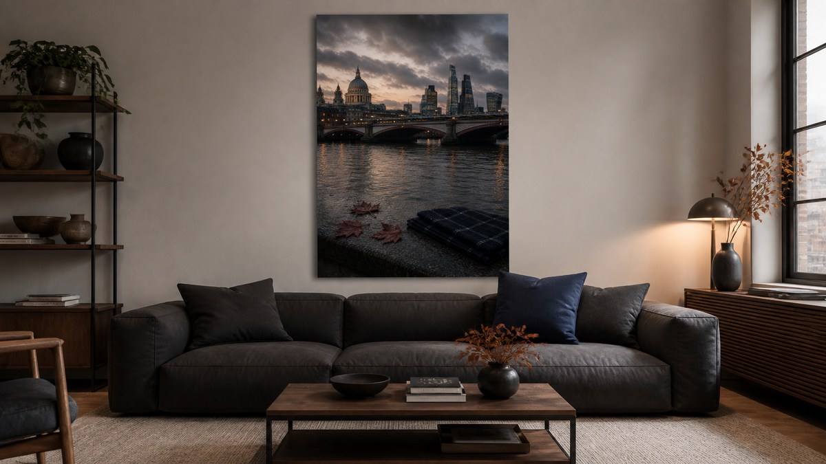 Autumn on the Thames London Art Print