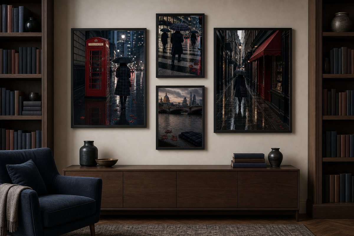 Autumn on the Thames London Art Print