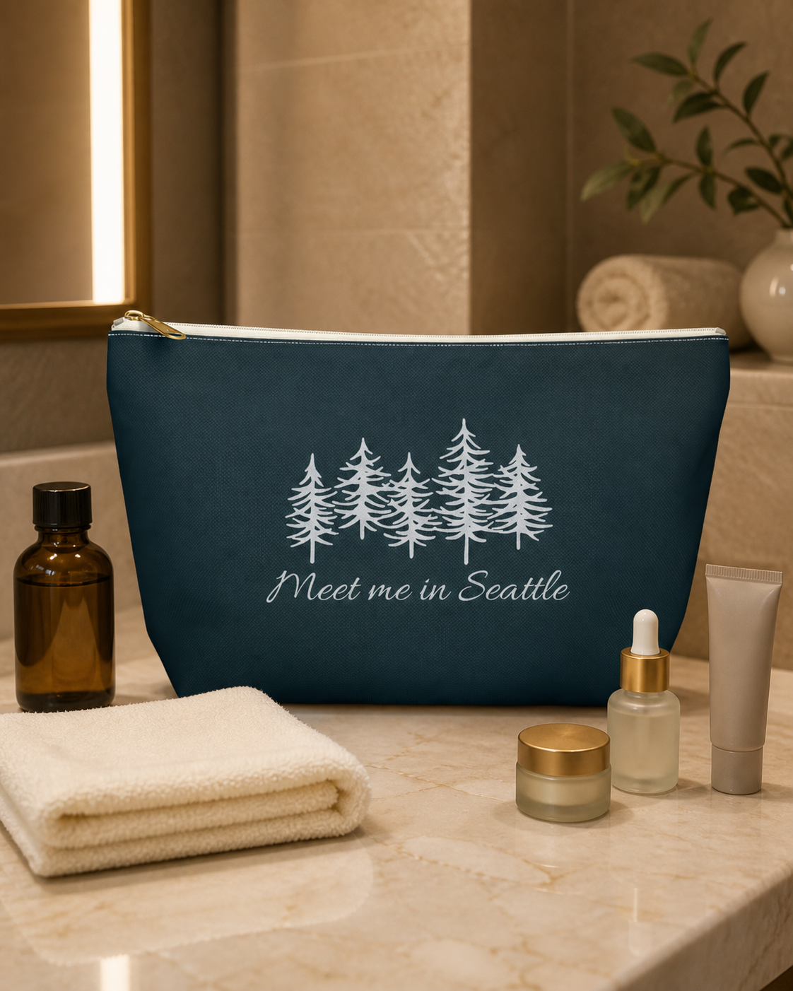 Personalized Pacific Northwest Travel Pouch