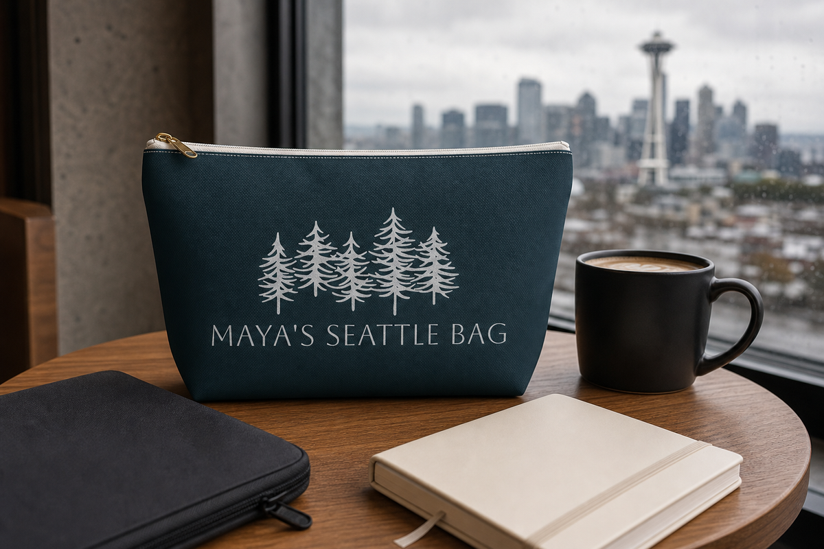 Personalized Pacific Northwest Travel Pouch