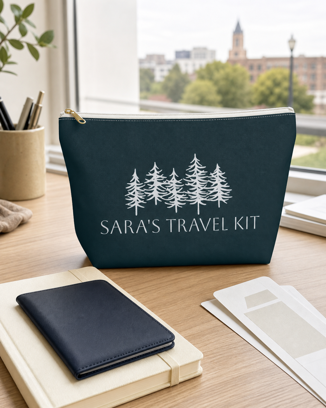 Personalized Pacific Northwest Travel Pouch
