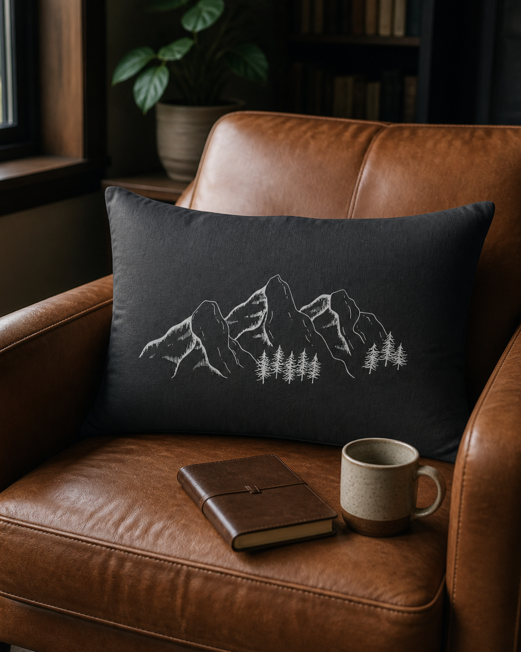 Grey Mountain Lumbar Pillow
