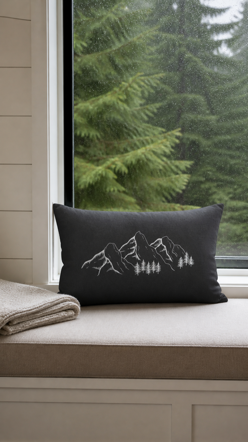 Grey Mountain Lumbar Pillow