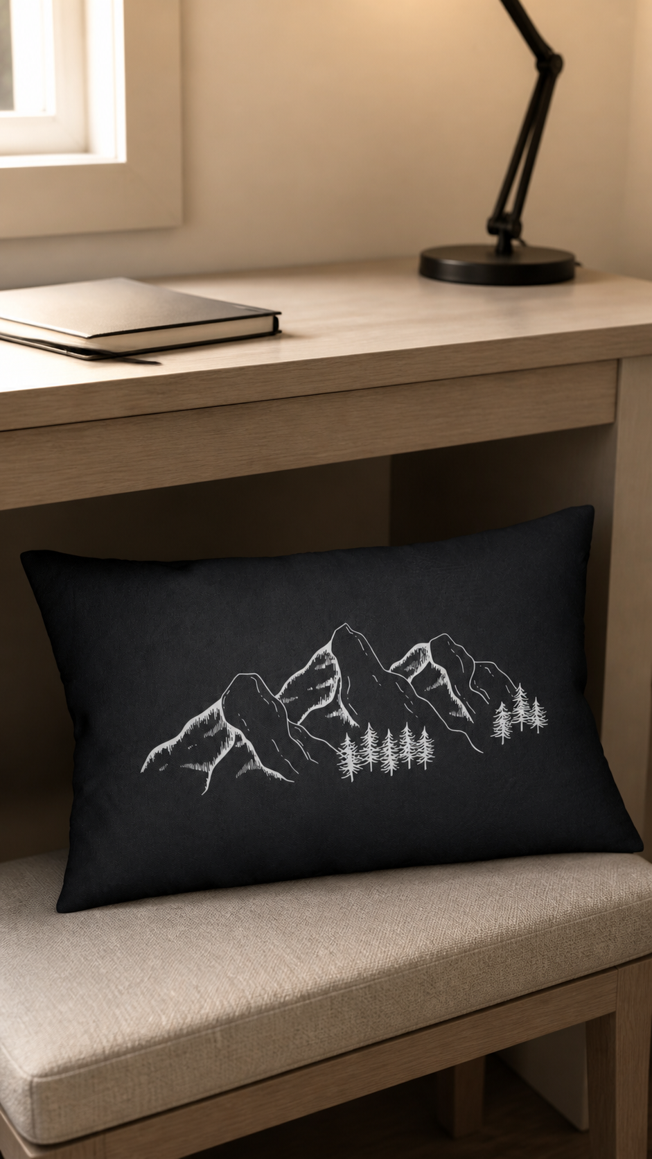 Grey Mountain Lumbar Pillow