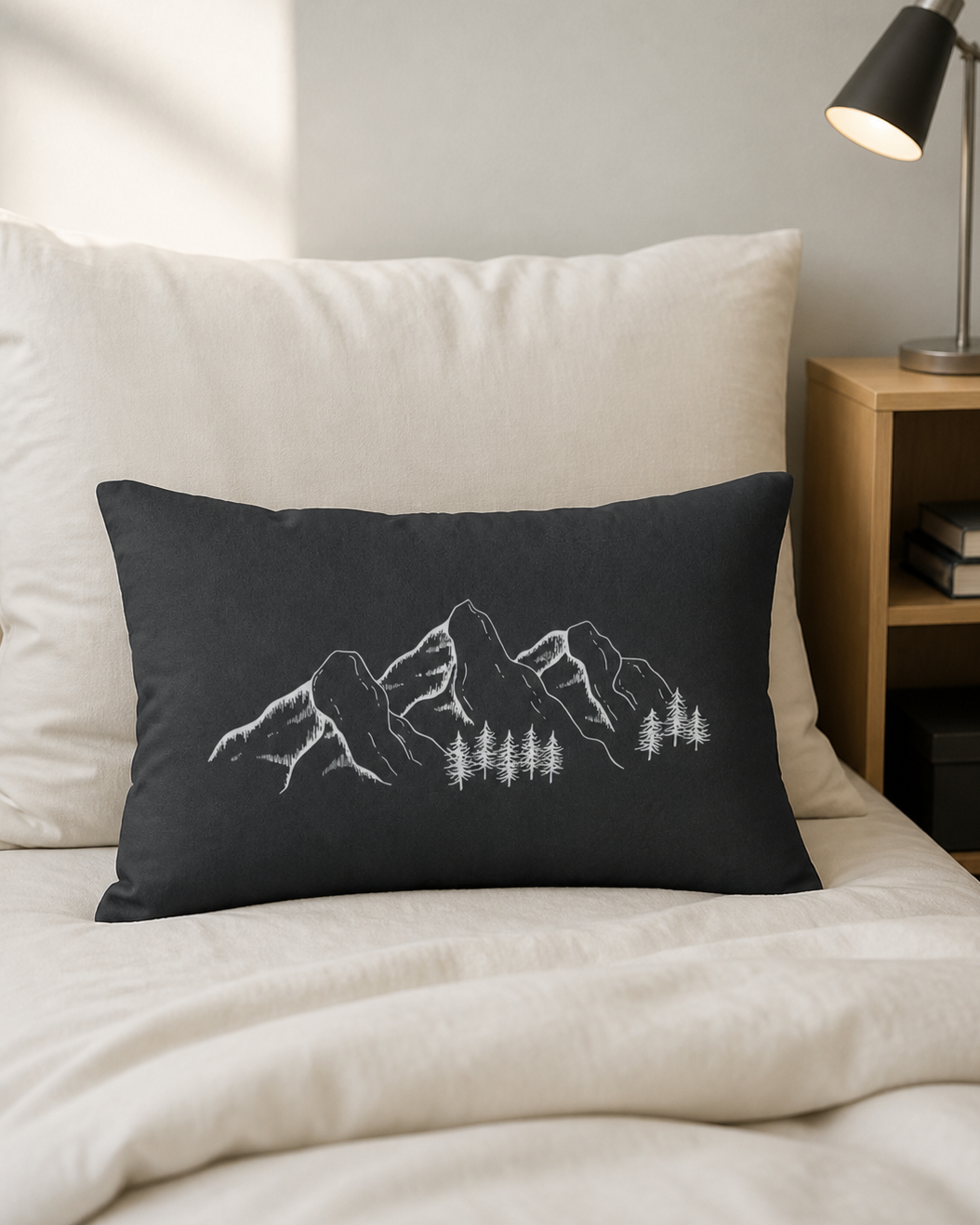 Grey Mountain Lumbar Pillow