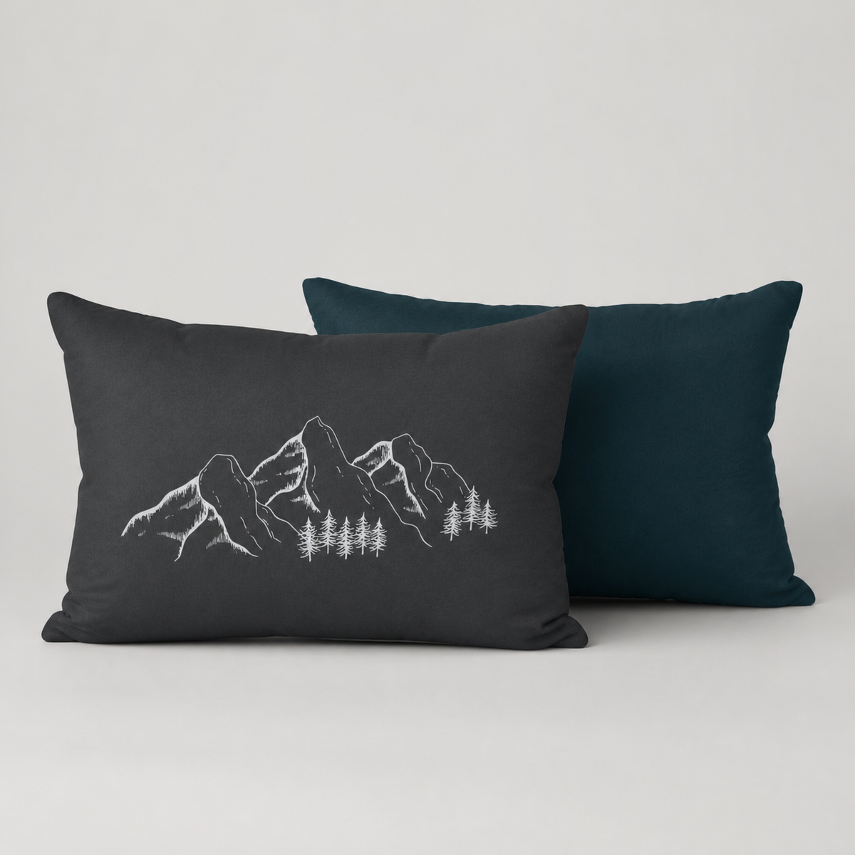 Grey Mountain Lumbar Pillow