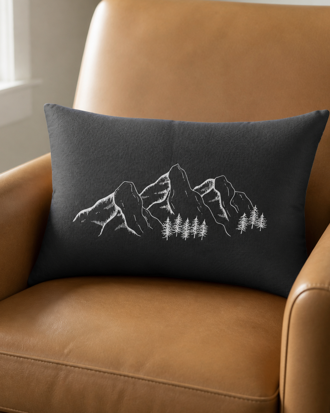 Grey Mountain Lumbar Pillow