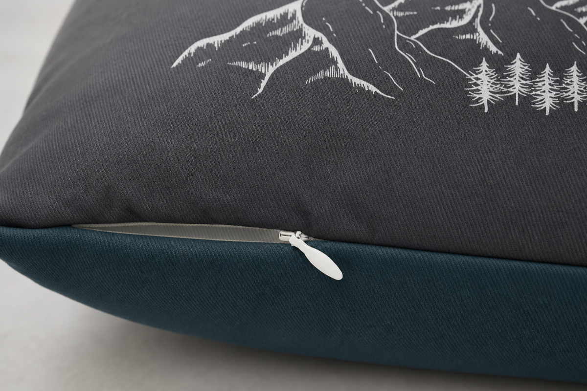 Grey Mountain Lumbar Pillow