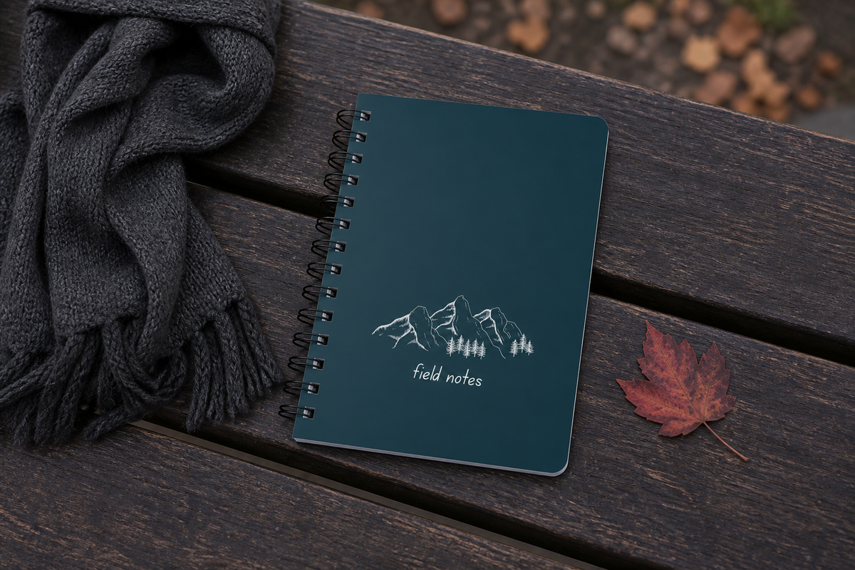 Mountain Sketch Field Notes Journal