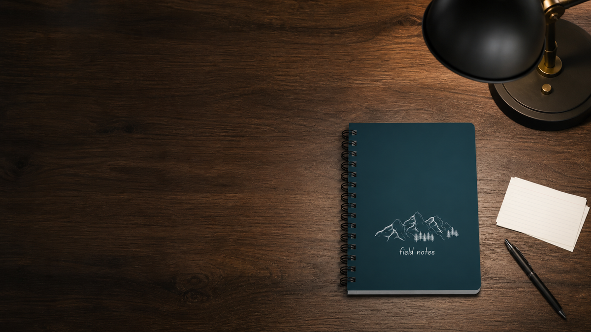 Mountain Sketch Field Notes Journal