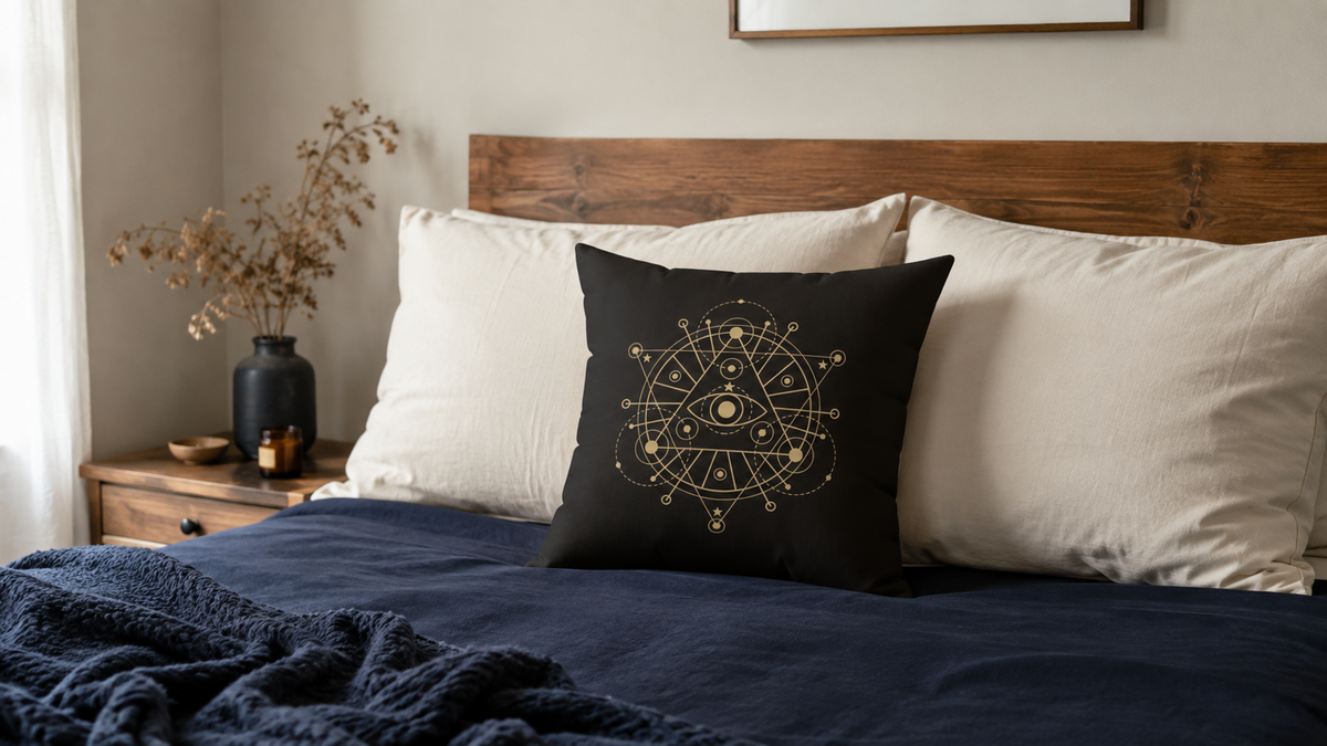Alchemy Dark Academia Throw Pillow
