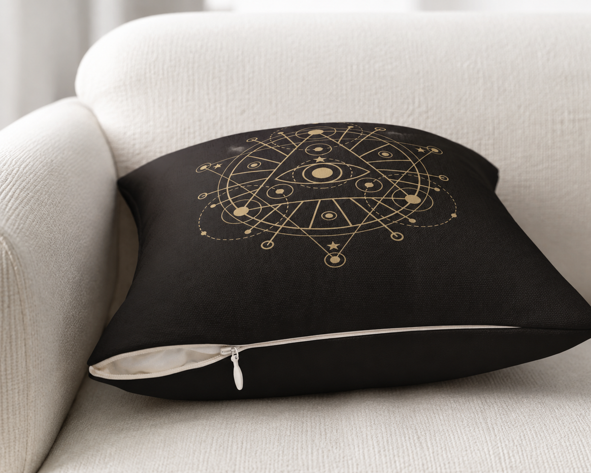 Alchemy Dark Academia Throw Pillow