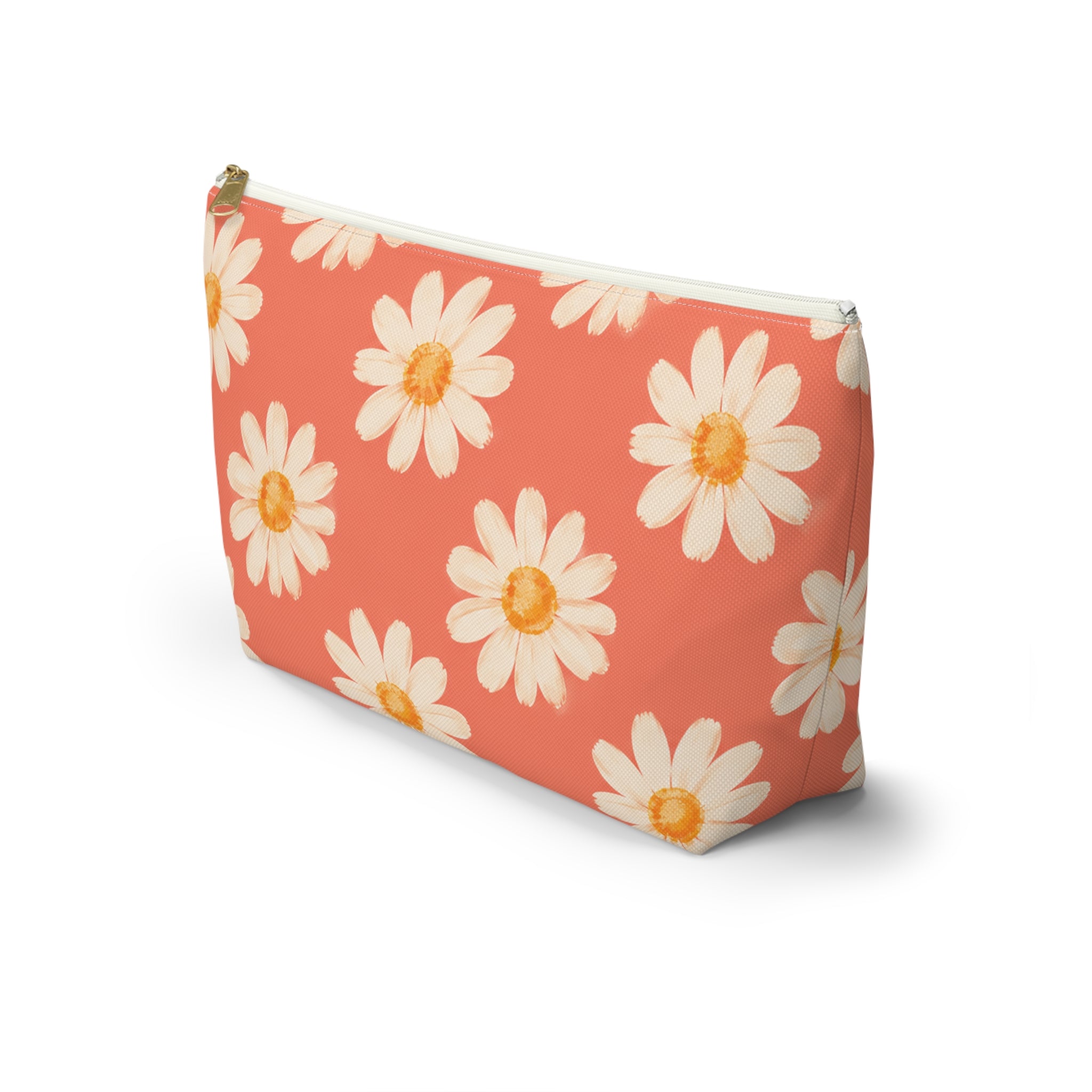 Coral Daisy Pattern Saint-Tropez Travel Bag